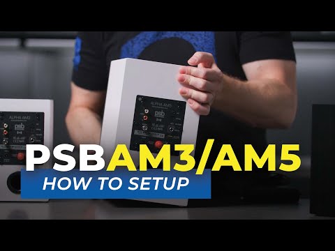 PSB Alpha AM3/AM5 Powered Bookshelf Speakers
