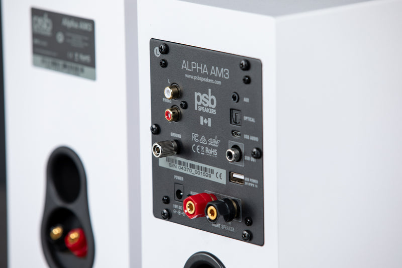 PSB Alpha AM3/AM5 Powered Bookshelf Speakers