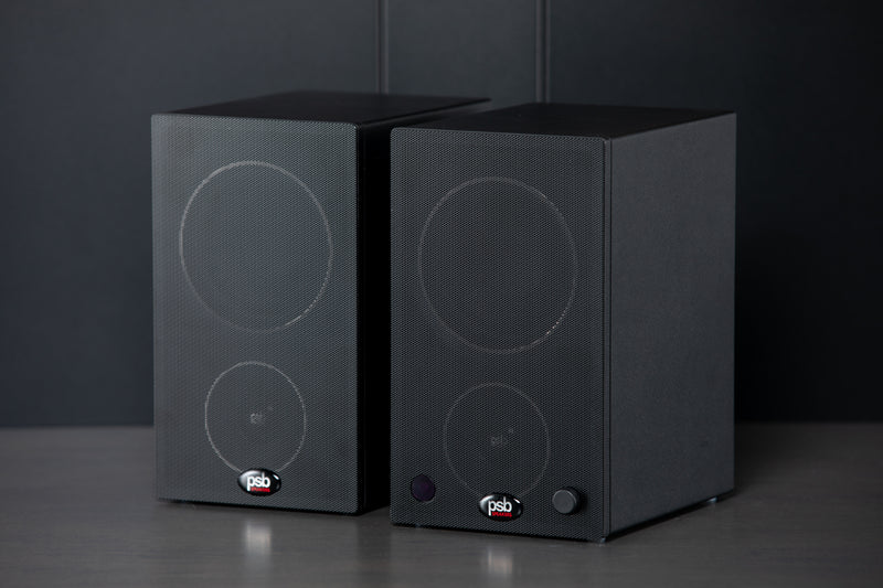 PSB Alpha AM3/AM5 Powered Bookshelf Speakers
