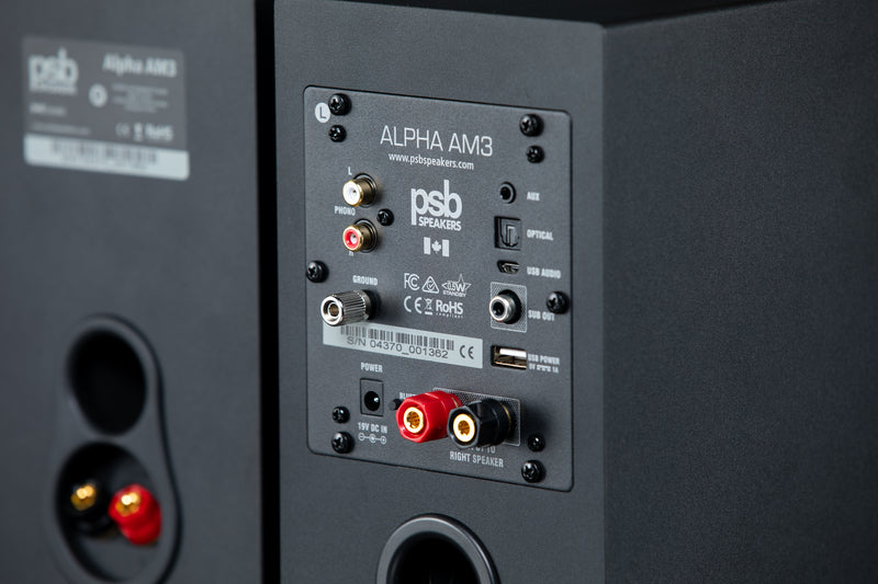 PSB Alpha AM3/AM5 Powered Bookshelf Speakers