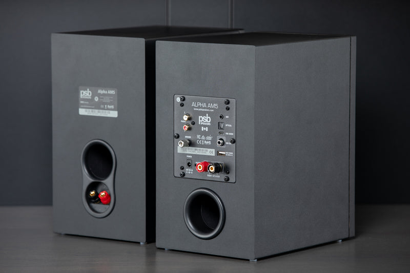 PSB Alpha AM3/AM5 Powered Bookshelf Speakers
