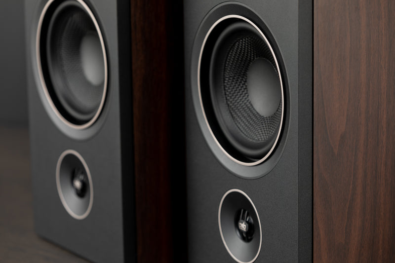 PSB Alpha P5 Bookshelf Speakers Walnut