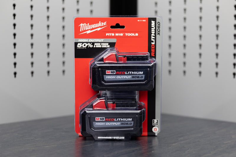 Milwaukee M18™ REDLITHIUM™ HIGH OUTPUT™ XC6.0 Battery 2 pack