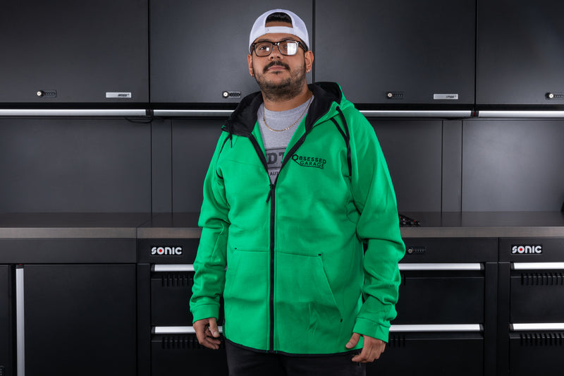 Obsessed Garage Reflex Zip-Up Hoodie