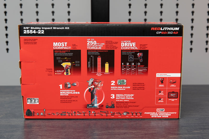 Milwaukee M12™ FUEL™ 3/8" Stubby Impact Wrench