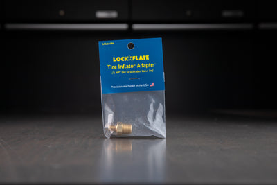 LockNFlate Tire Inflator Adapter, 1/4 NPT (Male) to Schrader